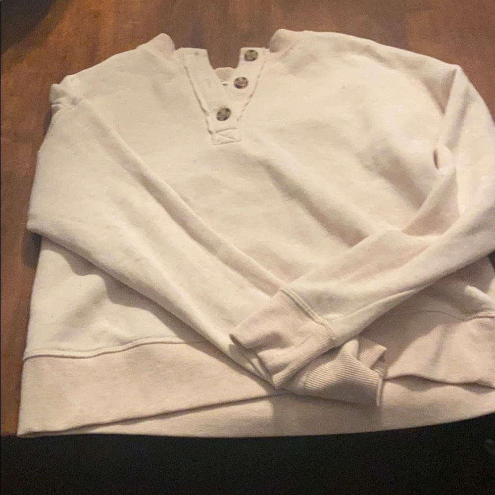 cream trendy sweater